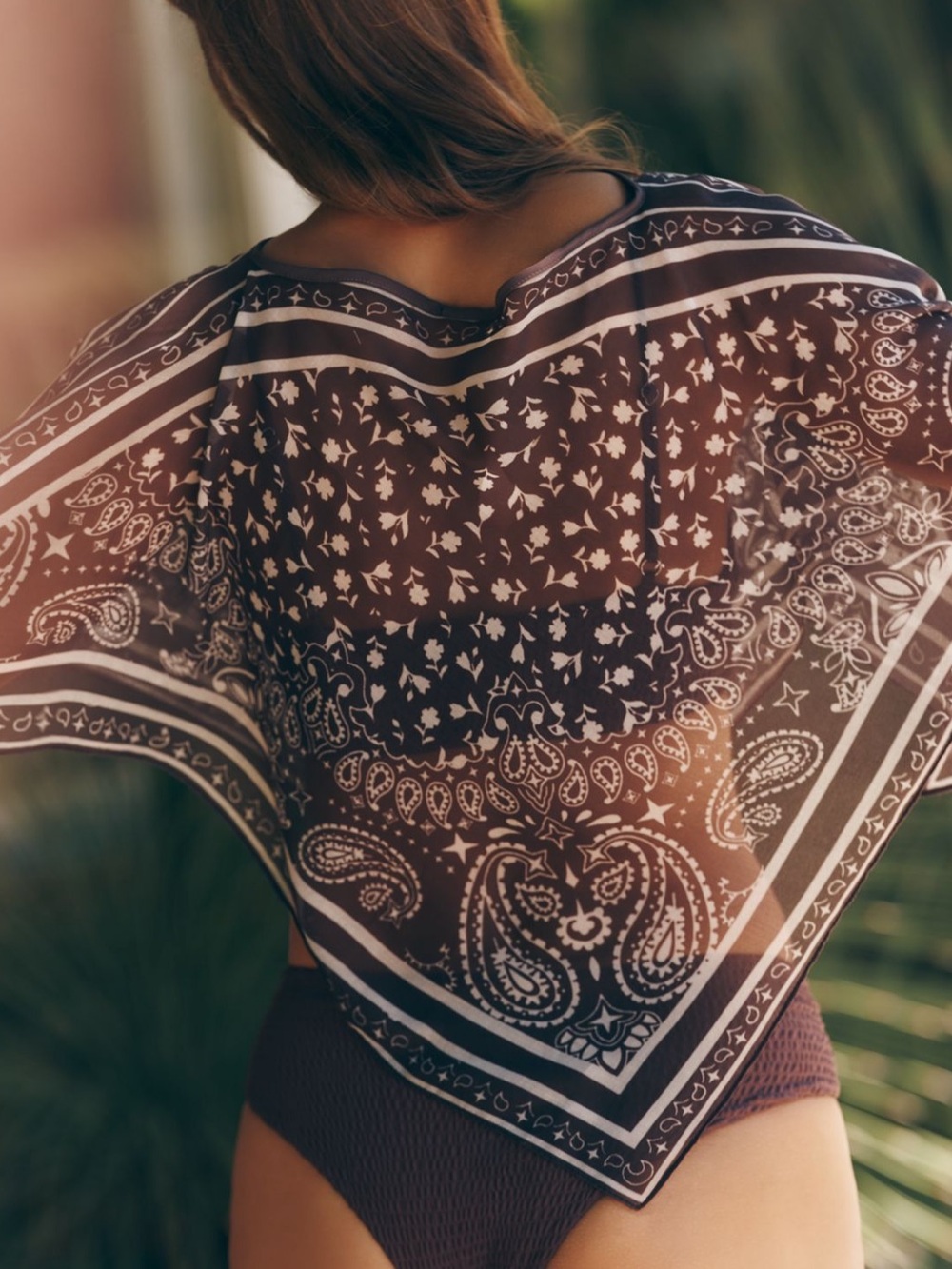 Anthropologie poncho printed